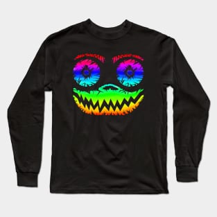 Rainbow Smiley Face - Scratch Design Long Sleeve T-Shirt